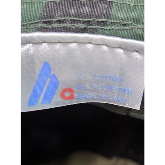 HC Woodland Camo Boonie Bucket Hat Vented Snaps Chin String - Picture 6 of 8